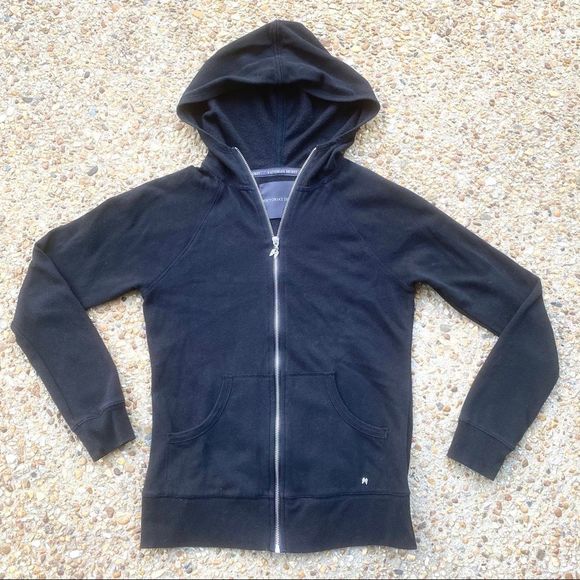Victoria's Secret Tops - VS Black Full Zip Hoodie Sweatshirt Angel Bling XS